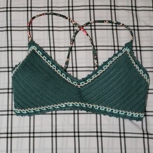 NWOT Crochet Bikini Top